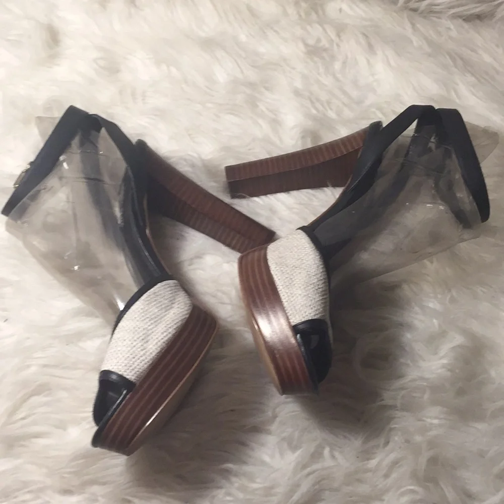 White House black market platform sandals